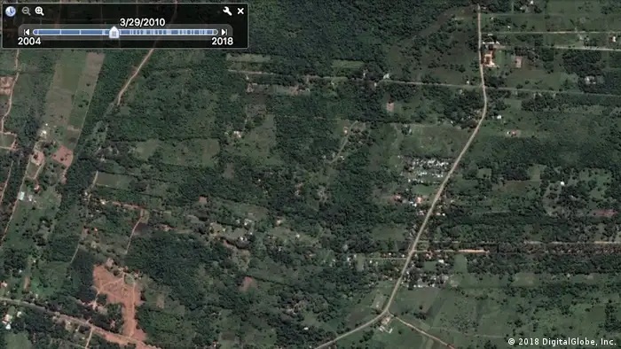 Informelle Siedlungen Südamerika Paraguay Asuncion (2018 DigitalGlobe, Inc.)