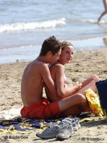 Pärchen am Strand