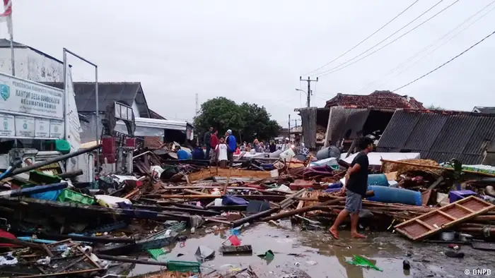 Indonesia after a tsunami