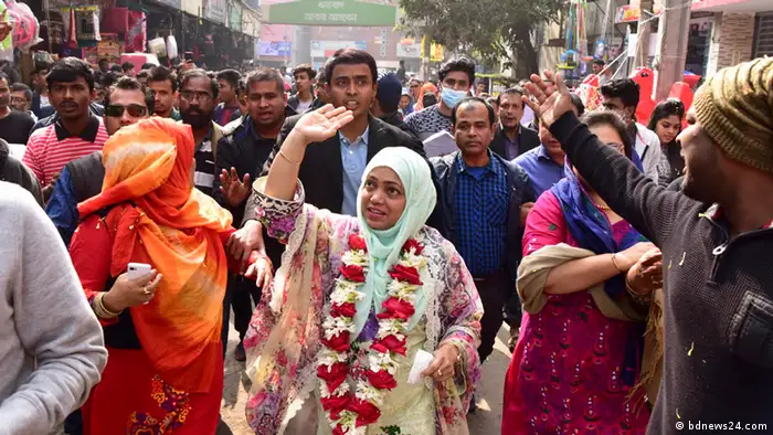 Bangladesch Wahlkampf in Dhaka (bdnews24.com)