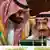 O príncipe Mohammed bin Salman e seu pai, rei Salman