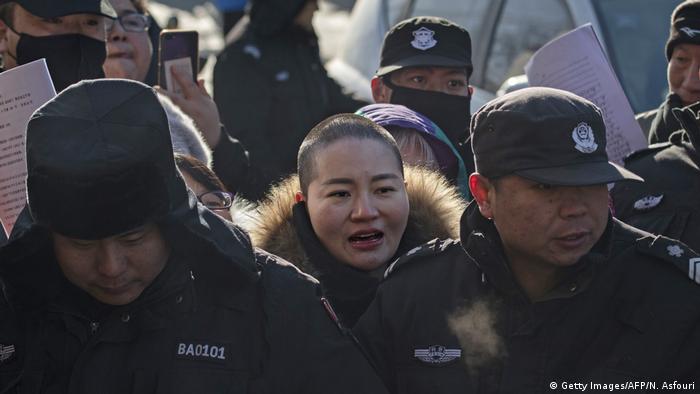Peking Protest Li Wenzu Ehefrau Wang Quanzhang
