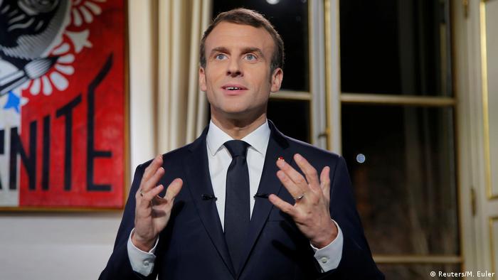 Neujahrsansprache Emmanuel Macron Paris