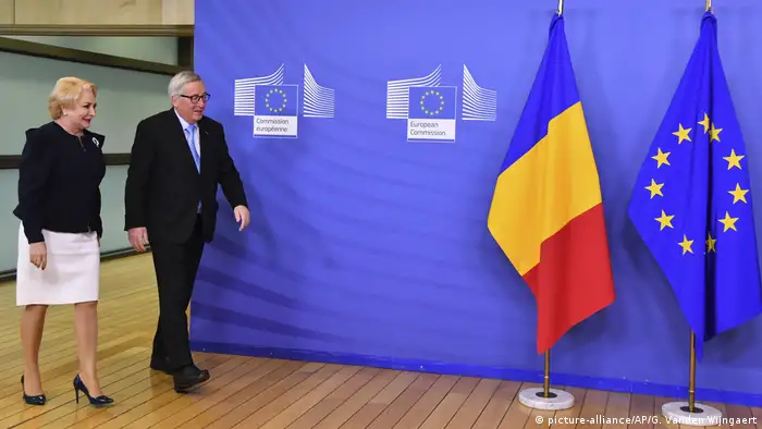 Belgien Brüssel Viorica Dancila und Jean-Claude Juncker