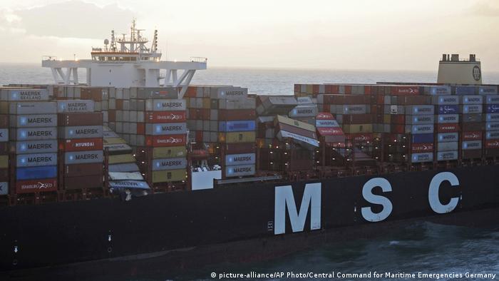 Судно MSC Zoe втратило близько 270 контейнерів під час шторму 2 січня