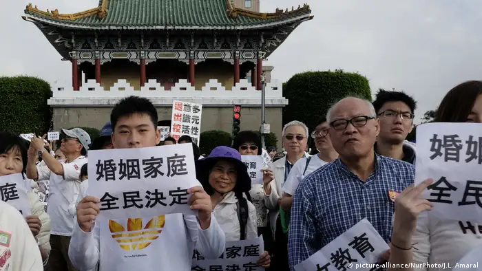 Taiwan Proteste gegen Gleichgeschlechtliche Ehen
