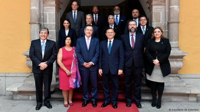 Portavoces de los Gobiernos afiliados al Grupo de Lima.