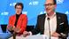 Annegret Kramp-Karrenbauer gestures while sitting next to Alexander Dobrindt Annegret Kramp-Karrenbauer gestures while sitting next to Alexander Dobrindt