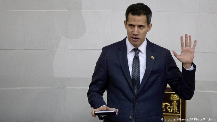 Venezuela Juan Guaido Vereidigung Parlamentspräsident