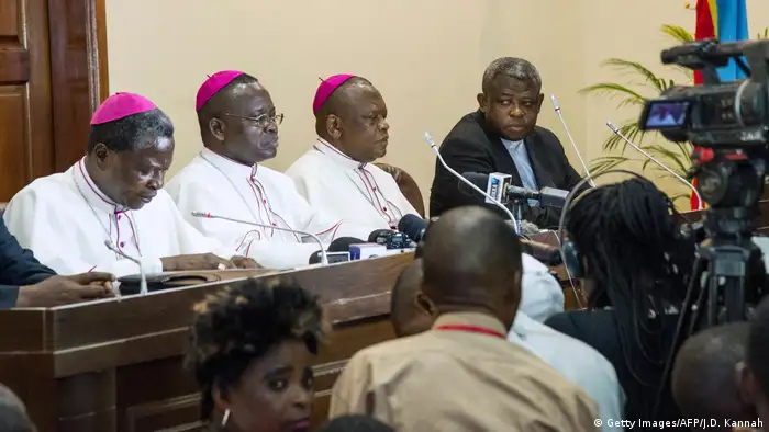 Church leaders at a press conference