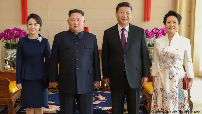 China Peking Kim Jong Un und Xi Jinping