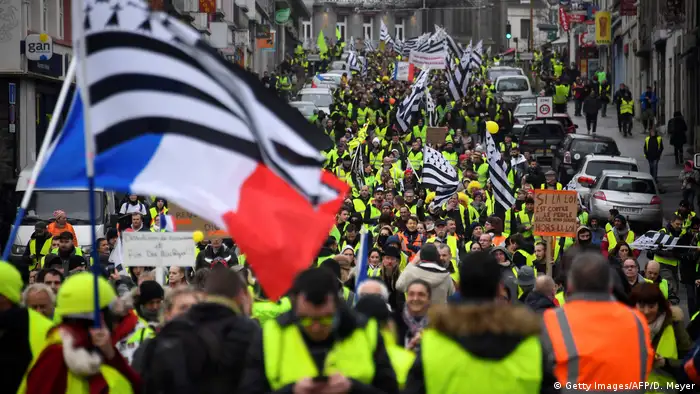 Frankreich Gelbwesten Proteste in Saint-Brieuc