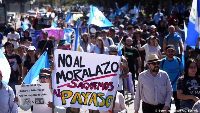 Guatemala pro-Cicig-Proteste in Guatemala-Stadt (Getty Images /AFP/O. Estrada)