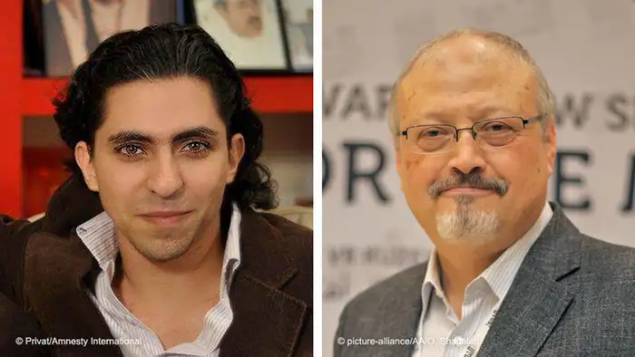 Bildkombi - Raif Badawi und Jamal Khashoggi