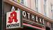 A sign reading 'Apotheke' - the German word for 'pharmacy' A sign reading 'Apotheke' - the German word for 'pharmacy'