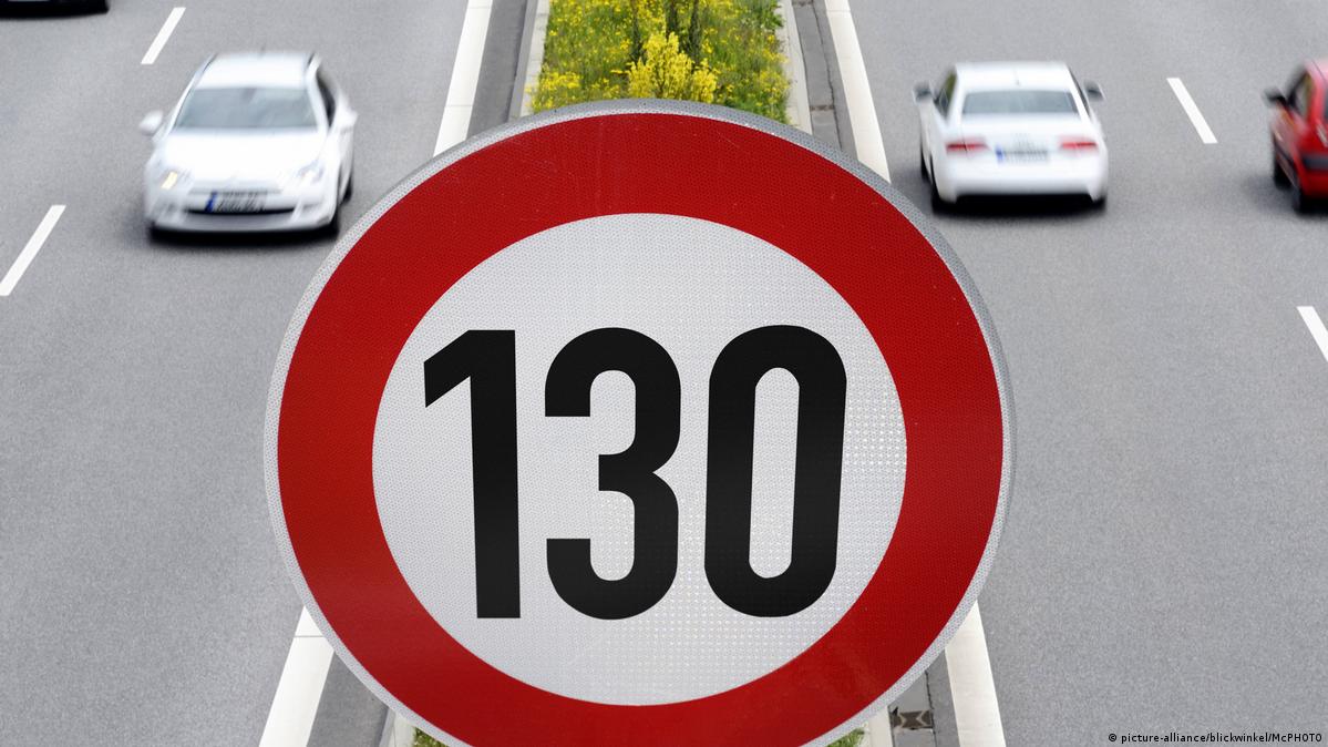 autobahn speed limit sign