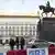 Tschechien Wenceslas-Platz in Prag -  Demonstrant hat sich selbst in Brand gesteckt