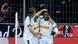 Fußball Bundesliga - Bayer Leverkusen v Borussia Mönchengladbach Torjubel 0:1 Fußball Bundesliga - Bayer Leverkusen v Borussia Mönchengladbach Torjubel 0:1