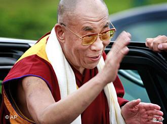 资料图片：达赖喇嘛今年9月访问美国期间