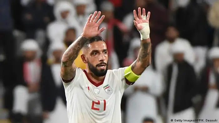 Fußball Asian Cup 2019 Iran vs Oman torjubel Sayed Ashkan Dejagah (Getty Images/AFP/K. Desouki)