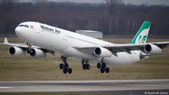 Deutschland | Airbus A340-300 der iranischen Fluglinie Mahan Flughafen Düsseldorf