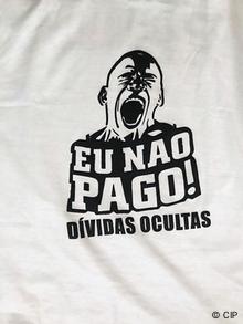  Mosambik T-shirt von CIP Kampagne #Eu não pago dívidas ocultas 