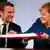 Angela Merkel si Emmanuel Macron semnand Acordul de la Aachen 