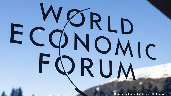 WEF logo in Davos