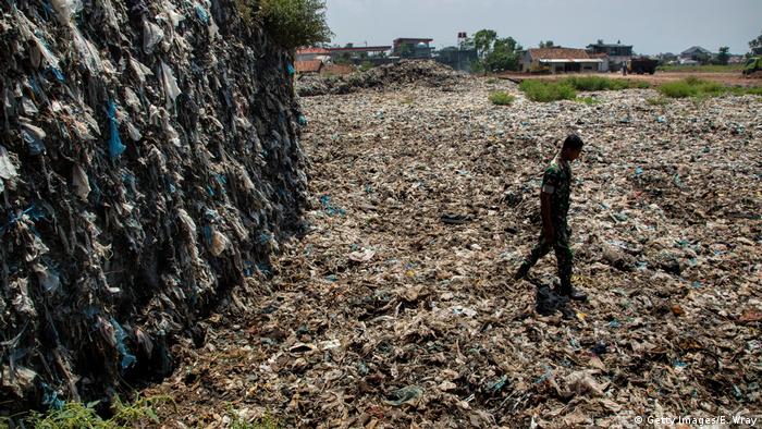 Plastic waste in Indonesia
