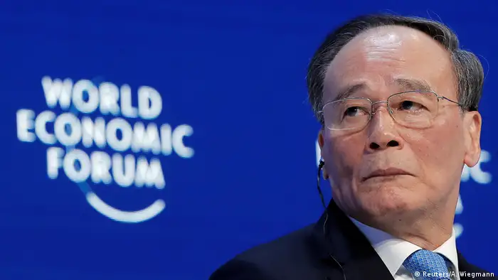 Weltwirtschaftsforum 2019 in Davos | Wang Qishan, Vizepräsident China (Reuters/A. Wiegmann)