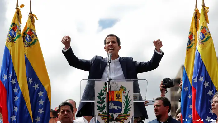 Venezuela Juan Guaido, vorläufiger Präsident in Caracas