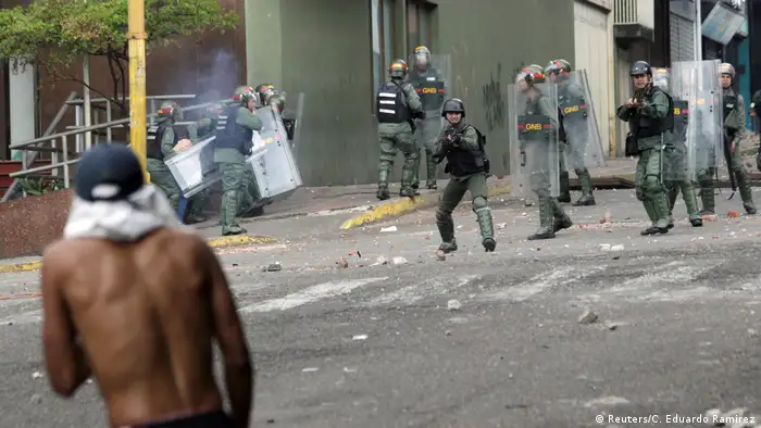 Protestas en Caracas.