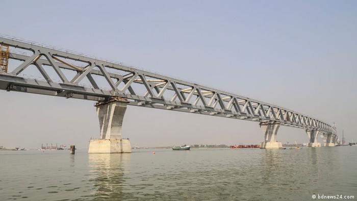 Padma Brücke Bau Bangladesch (bdnews24.com)