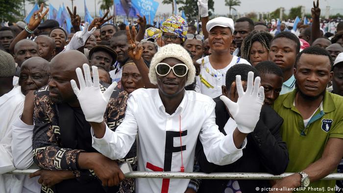 Felix Tshisekedi supporters gather in Kinshasa for his inauguration