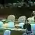 صندلی‌های خالی هیئت دیپلماتیک لبنانی به هنگام سخنرانی احمدی‌نژاد در مجمع عمومی سازمان ملل
