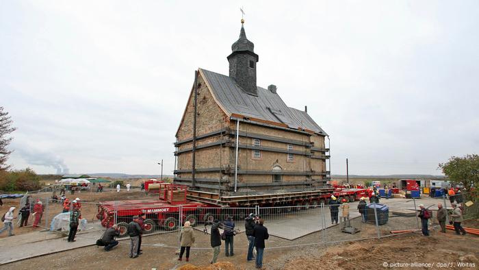 Church on a car platform