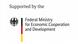 Logo BMZ "Supported by the Federal Ministry for Economic Cooperation and Development" Logo BMZ "Supported by the Federal Ministry for Economic Cooperation and Development"