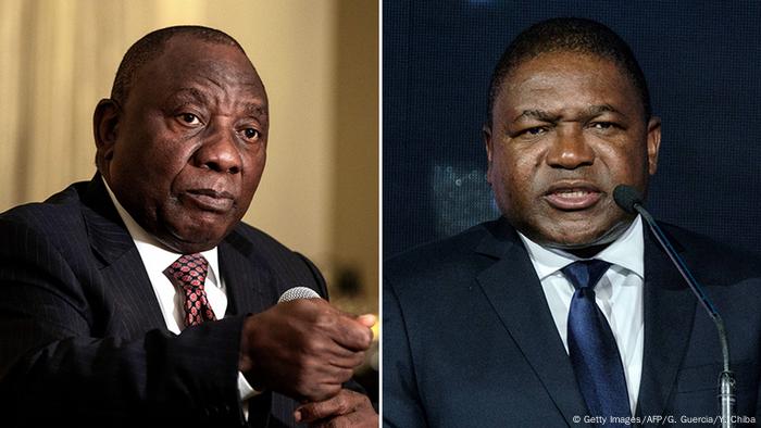 Kombibild Cyril Ramaphosa und Filipe Nyusi Kombibild Cyril Ramaphosa und Filipe Nyusi