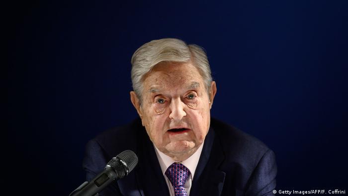  George Soros on the sidelines of the 2019 World Economic Forum in Davos, Switzerland