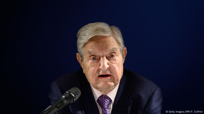  George Soros on the sidelines of the 2019 World Economic Forum in Davos, Switzerland