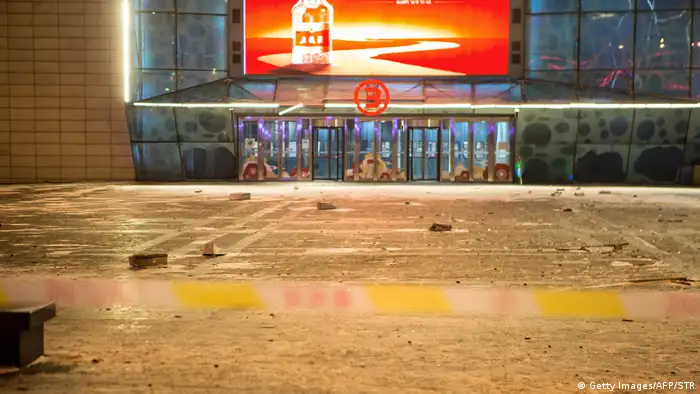 China Changchun Explosion vor Einkaufszentrum