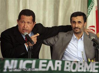 Los presidentes de Venezuela e Irán el 6 de septiembre de 2009 en Teherán.