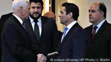 Venezuela: Pence y enviado de Guaidó hablan sobre ayuda humanitaria 