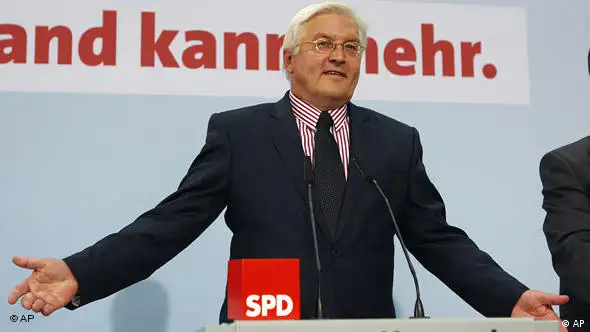 Deutschland Bundestagswahlen 2009 SPD Pressekonferenz Frank-Walter Steinmeier