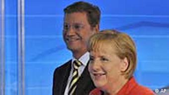 Westerwelle und Merkel