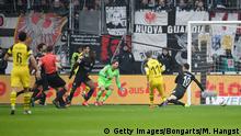 Bundesliga 20. Spieltag | Eintracht Frankfurt vs. Borussia Dortmund | 1. TOR Dortmund (Getty Images/Bongarts/M. Hangst)