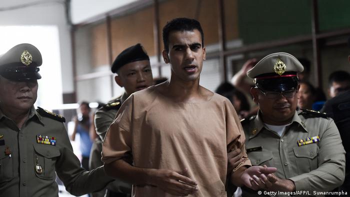 حکیم عریبی که برای گذراندن ماه عسل به تایلند سفر کرده بود دو ماه و نیم پیش در فرودگاه بانکوک بازداشت شد