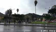 Peru Central-Platz in Cajamarca (DW/C. Chimoy)