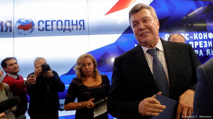 Russland Pressekonferenz Viktor Janukowitsch, ehemaliger Präsident der Ukraine