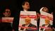 People holding banners showing Khashoggi at a protest at the Saudi-Arabian Consulate in Istanbul People holding banners showing Khashoggi at a protest at the Saudi-Arabian Consulate in Istanbul
